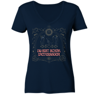 fly Lieblingsshirts - Du bist scshön. Weitersagen - Ladies Organic V-Neck Shirt