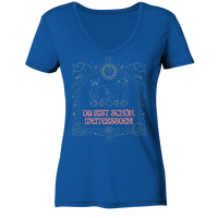 fly Lieblingsshirts - Du bist scshön. Weitersagen - Ladies Organic V-Neck Shirt
