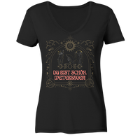 fly Lieblingsshirts - Du bist scshön. Weitersagen - Ladies Organic V-Neck Shirt