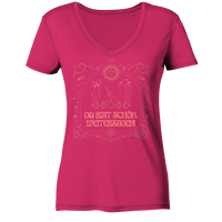 fly Lieblingsshirts - Du bist scshön. Weitersagen - Ladies Organic V-Neck Shirt