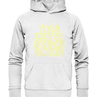 fly Lieblingsshirt - Yoga, Kaffee, Sonnenschein - Organic Basic Hoodie