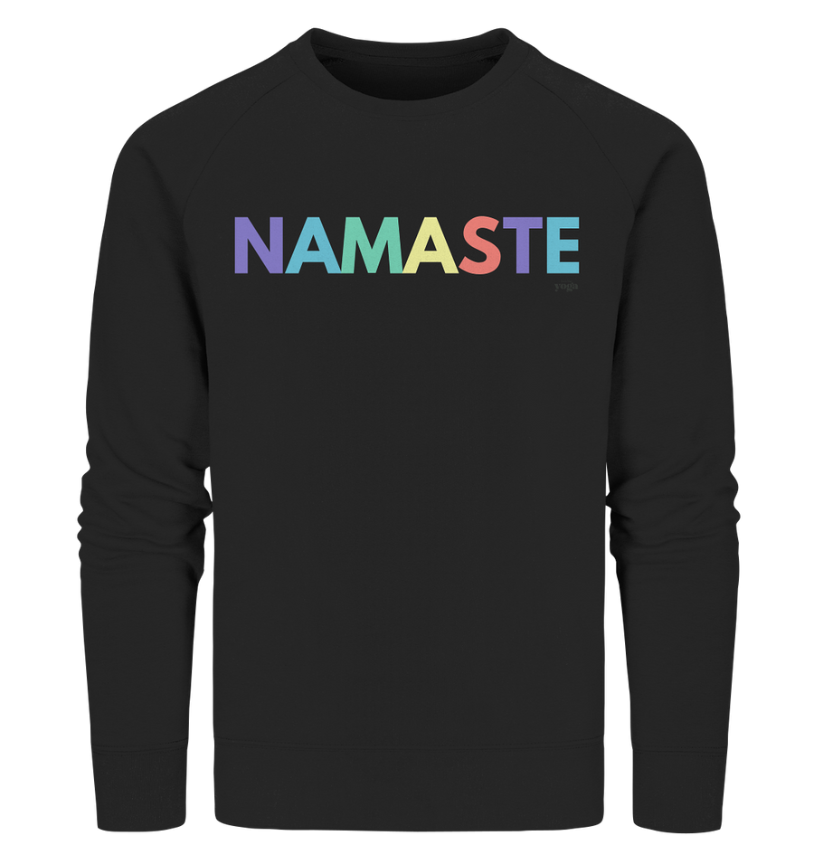 fly Lieblingsshirt - Namaste Spruch bunt - Ladies Bio Organic - Organic Sweatshirt