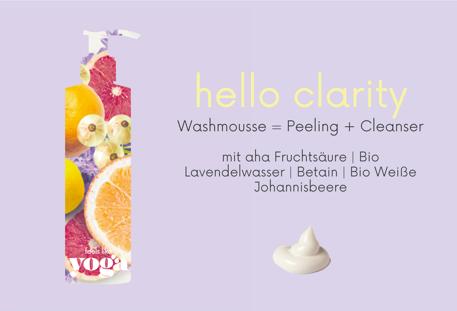 hello clarity | Klärende AHA Peel- & Waschmousse